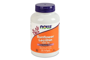 Добавка диетическая гелевые капсулы 1200мг Подсолнечный лецитин Now 100шт