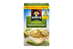 Quaker Instant Oatmeal Apples & Cinnamon - 10 CT