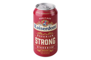 Пиво 0.5л 8.2% светлое фильтрованное пастеризованное Starkbier Strong beer Bavarian Kaiserdom ж/б