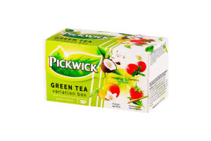 Смесь чая зеленого травяного и кусочков фруктов Variation Box Pickwick к/у 20х1.5г
