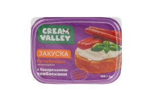 Закуска бутербродная пастообразная С баварскими колбасками Cream Valley п/у 160г