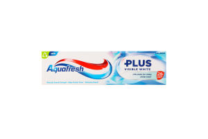 Паста зубная с фтором Visible white Plus Aquafresh 75мл