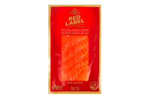 Лосось філе-нарізка Red label сл/с в/у 120г