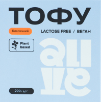 Тофу пастеризований Класичний Alive к/у 200г