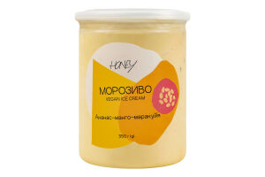 Морозиво Ананас-манго-маракуя Vegan Honey п/б 350г