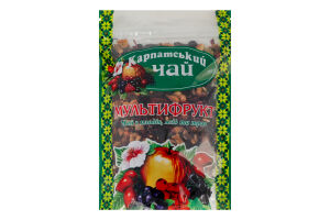Чай из плодов ягод и трав Мультифрукт Карпатський чай д/п 100г