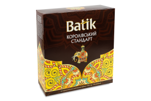 Чай черный байховый цейлонский мелкий Королевский стандарт Batik в/с к/у 100х2г