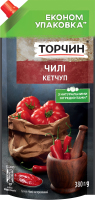Кетчуп пастеризованный Чили Торчин д/п 380г