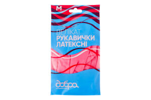 Перчатки латексные М Деликат Добра господарочка 1пара