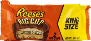 REESE'S King Size Peanut Butter Big Cup, 2.8 Ounces