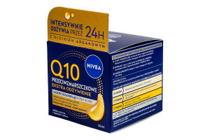 Крем против морщин восстанавливающий ночной Интенсивное питание Q10 Nivea 50мл
