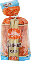 Хлеб нарезной из пшеничной муки формовой Льняной Рум'янець м/у 350г