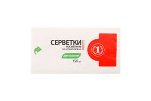 Салфетки косметические 2-х слойные неароматизированные ТМ "1" 150шт