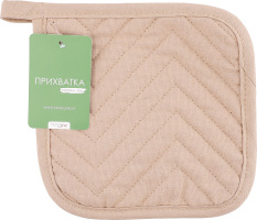 Прихватка Суцвіття бежево-шоколадна напівпанама 20*20см Homeline