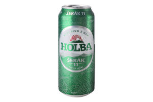 Пиво 0.5л 4.7% светлое фильтрованное пастеризованное Serak Holba ж/б