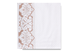 Рушник Дамаск білий махровий велюр 70*140см 550г/м2 ГМ Текстайл