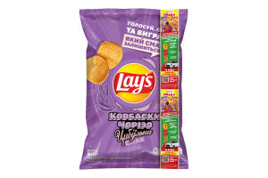 Чипси картопляні Ковбаски Чорізо та цибулька Lay's м/у 95г