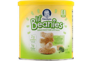 Gerber Lil' Beanies Baked Snack Made with Beans White Cheddar & Broccoli
