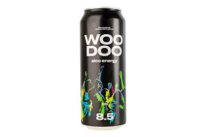 Напій слабоалкогольний енергетичний 500мл 8.5% сильногазований Ківі Woo Doo з/б