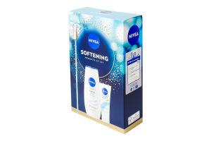 Набор косметический Гель-уход для душа Creme soft 250мл + Крем для лица, рук и тела Soft 75мл Softening Nivea 2шт