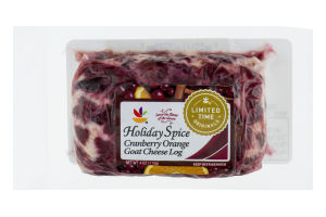 Ahold Holiday Spice Goat Cheese Log Cranberry Orange