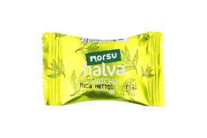 Халва подсолнечная со вкусом зелёного чая Матча Norsu м/у 15г