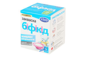 Закваска бактериальная сухая Бификид Vivo к/у 4х0.5г
