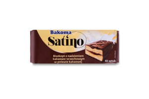 Бісквіт Bakoma Сатіно з горіховою начинкою