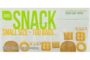 Smart Sense Snack Small Size Bags - 100 CT