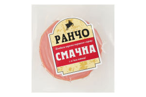 Колбаса вареная из мяса птицы пастеризованная Вкусная Ранчо в/у 0.28кг