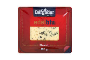 Сыр 48% мягкий с голубой плесенью Edelblu Classic Bergader лоток 100г