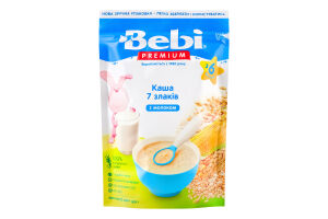 Каша молочна суха для дітей від 6міс швидкорозчинна 7 злаків Bebi Premium д/п 200г