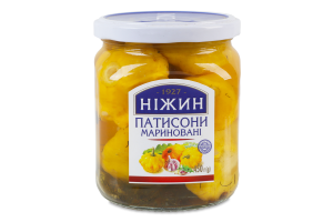 Патисони мариновані пастеризовані Ніжин с/б 450г