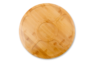 Менажниця бамбук 4секції кругла 32см