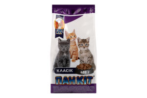 Корм сухий для кошенят Класік Пан Кот м/у 400г