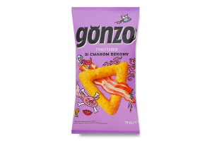 Трикутники кукурудзяні зі смаком бекону Gonzo м/у 70г