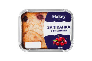 Запеканка творожная с вишнями Makey лоток 180г