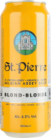 Пиво 0.5л 6.5% светлое фильтрованное пастеризованное Blonde St. Pierre ж/б