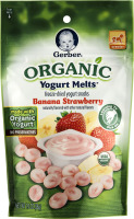 Gerber Organic Yogurt Melts Banana Strawberry