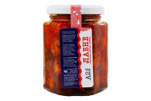 Крем-сир Лабне з базиліком томатами та часником 19% 250г скло Молочний світ