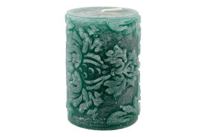 Свічка Барокко зелено-блакитна Candy Light