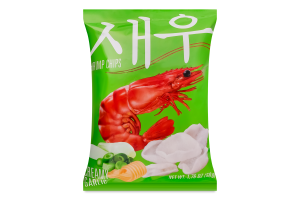 Чипсы креветочные со сливочно-чесночным вкусом Shrips м/у 50г