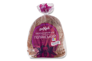 Хлеб половинка в нарезке пшенично-ржаной Полянский Цар хліб м/у 350г