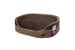 Лежак д/собак Елегант №2 коричневий овальний 37*49*13см Матис