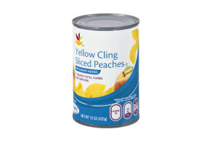 Ahold No Sugar Added Yellow Cling Sliced Peaches