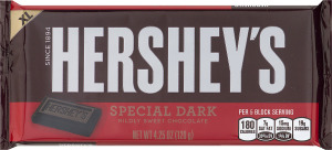 HERSHEY'S SPECIAL DARK Mildly Sweet Chocolate Extra Large Bar, 4.25-Ounce Bars