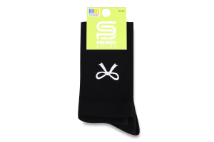Гольфи підліткові Premier socks з вишитим бантиком р.23-25 чорні арт.5271