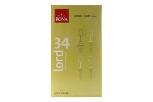 Набір келихів для шампанського 340мл №7023 Champagne flute Lord 34 Rona 6шт