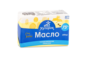 Масло солодковершкове 73% Селянське Хуторок м/у 180г