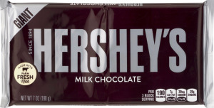 HERSHEY'S Giant Milk Chocolate Bar, 7 oz